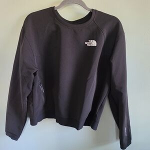The North Face Black Crewneck Sweatshirt with Logo
